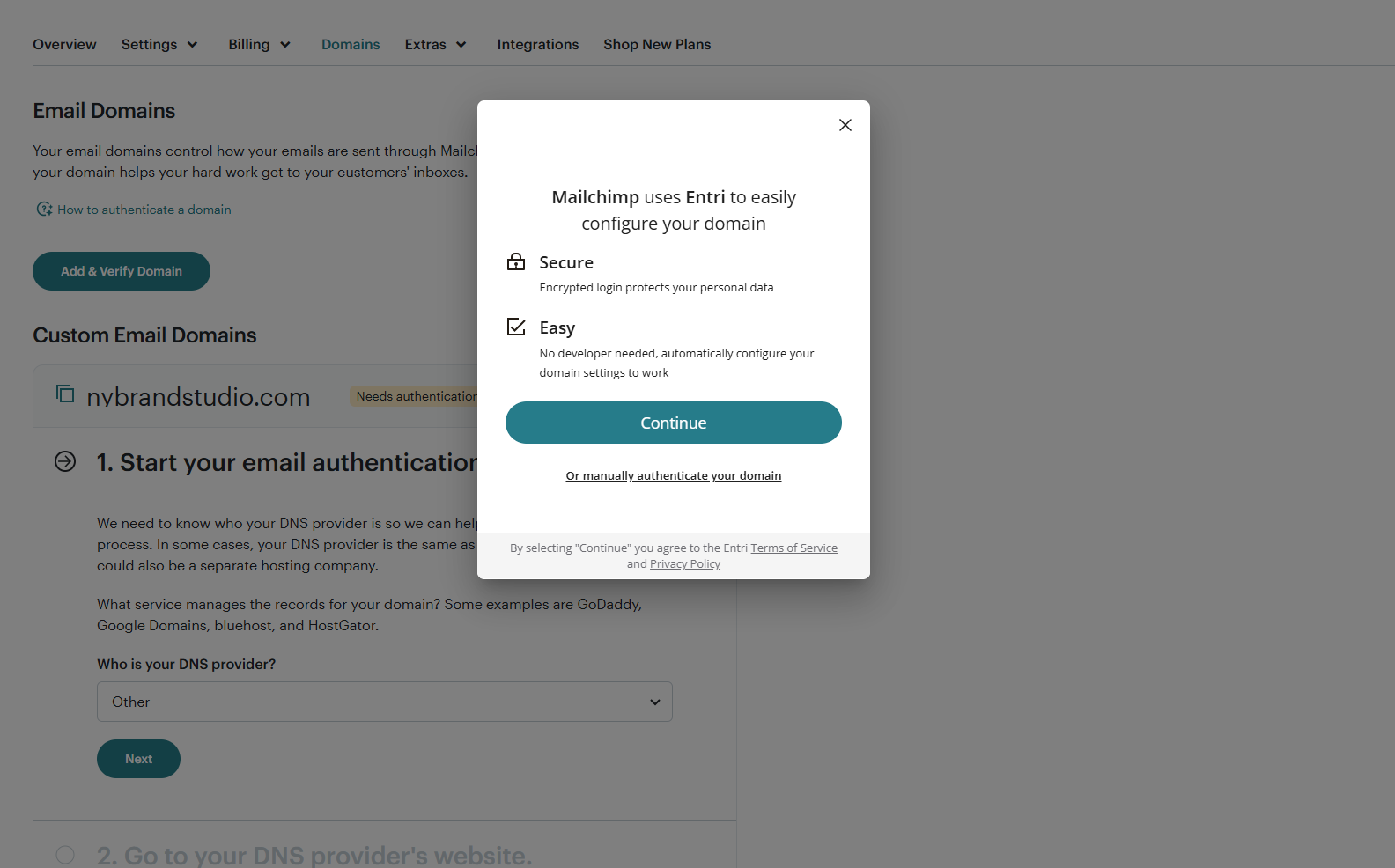 Add and Set Up Email Domain