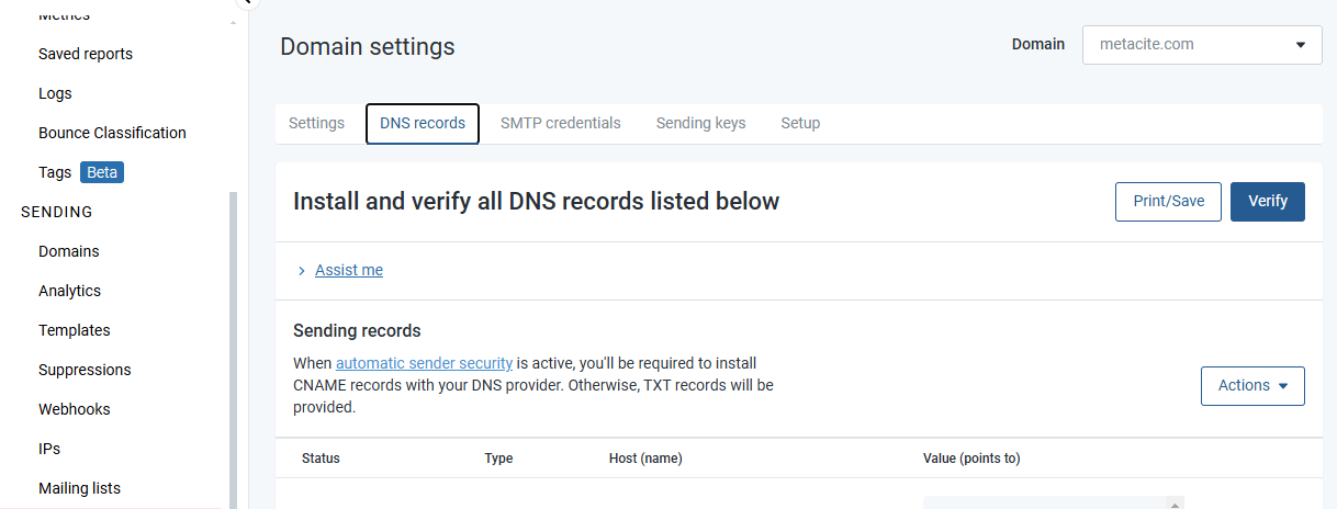 Add DNS Records