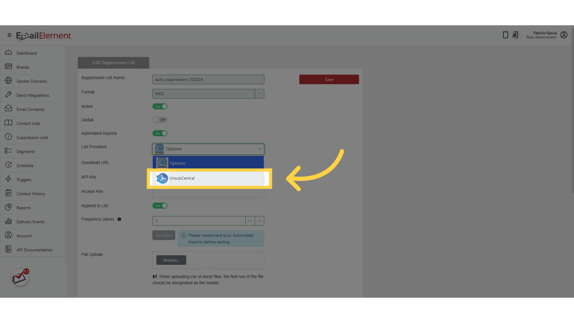 Click 'UnsubCentral'