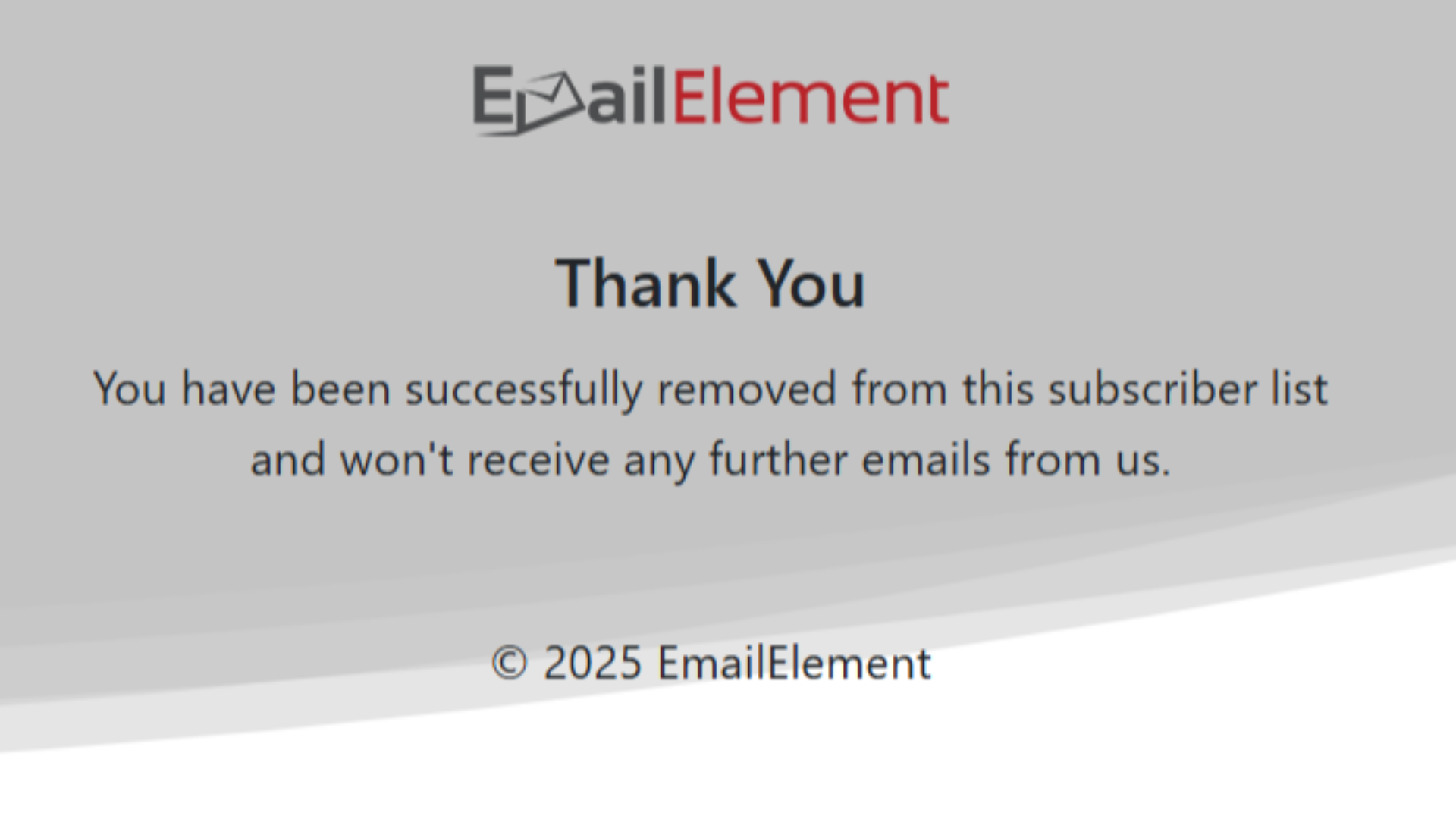 Recipient Unsubscribed