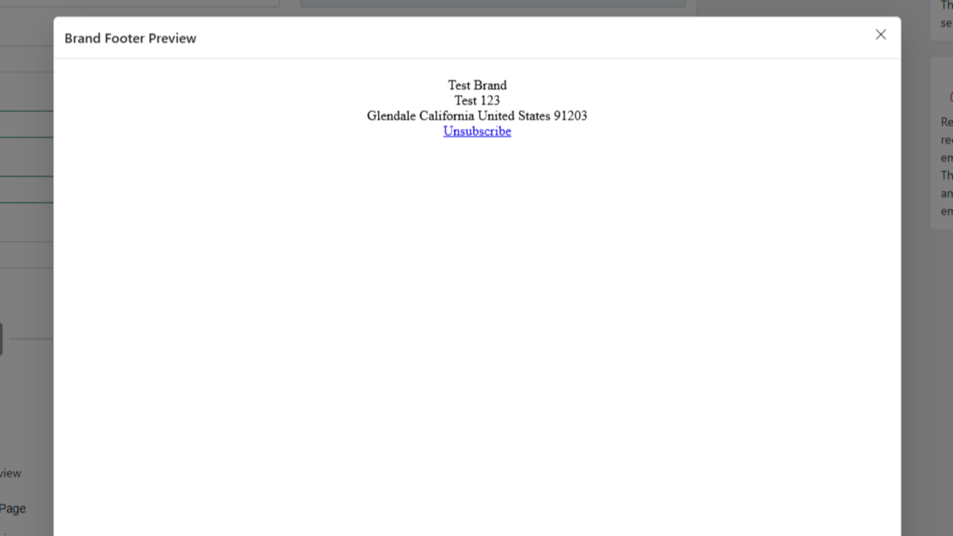 Default Footer