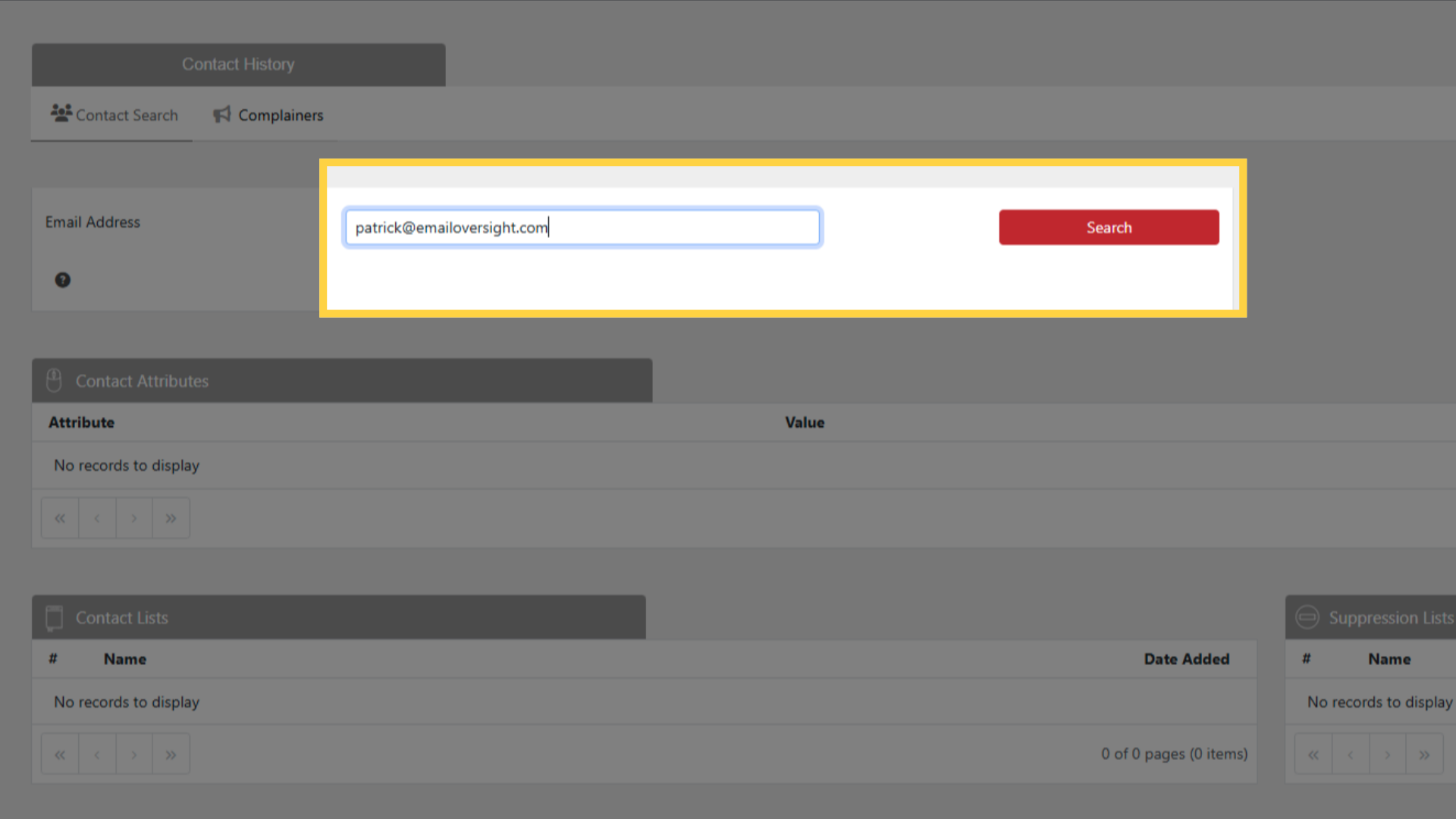 Search Contact
