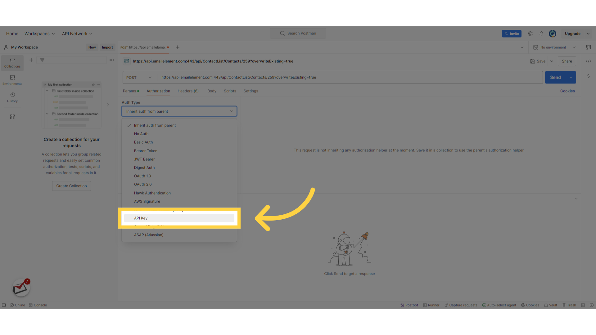 Choose Auth Type