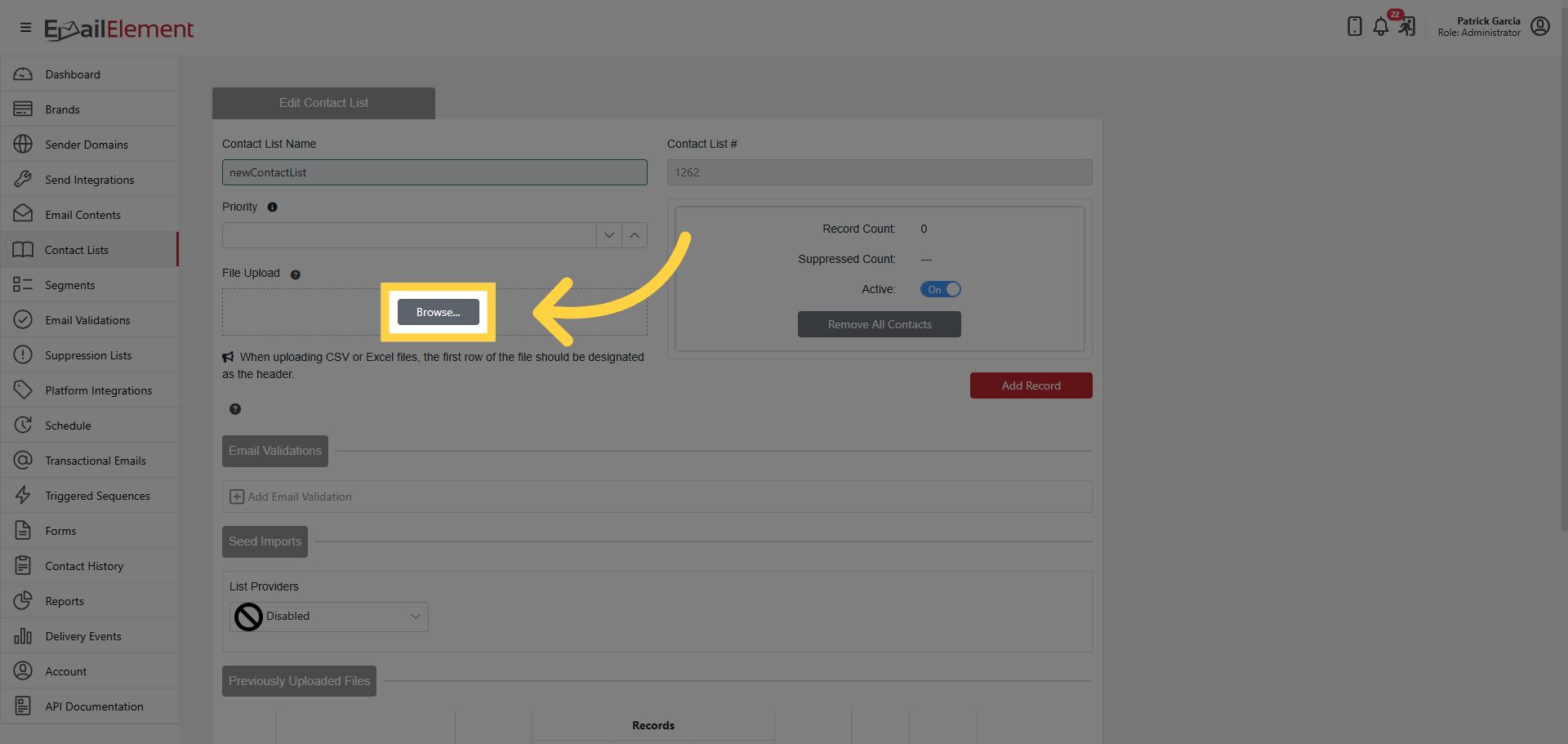 Click 'Browse'