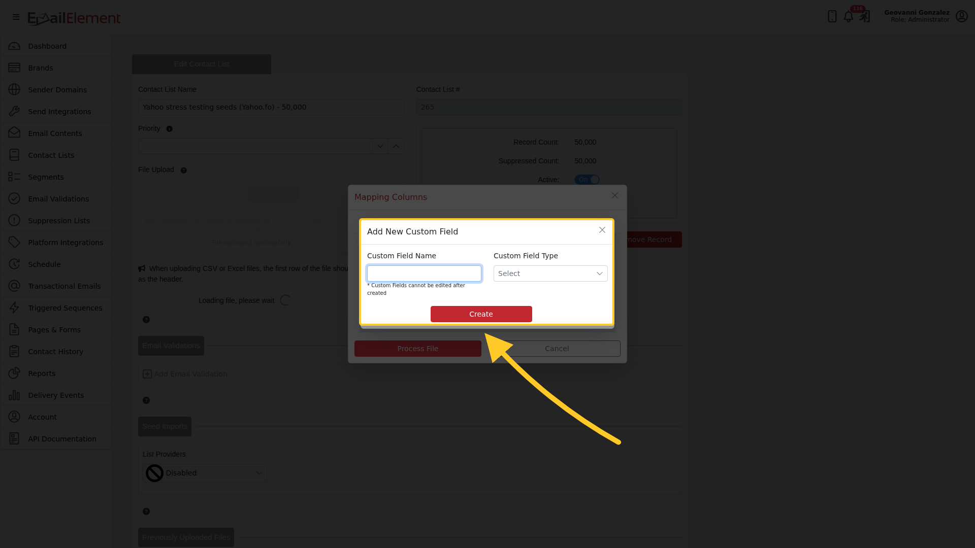 Add New Custom Field
