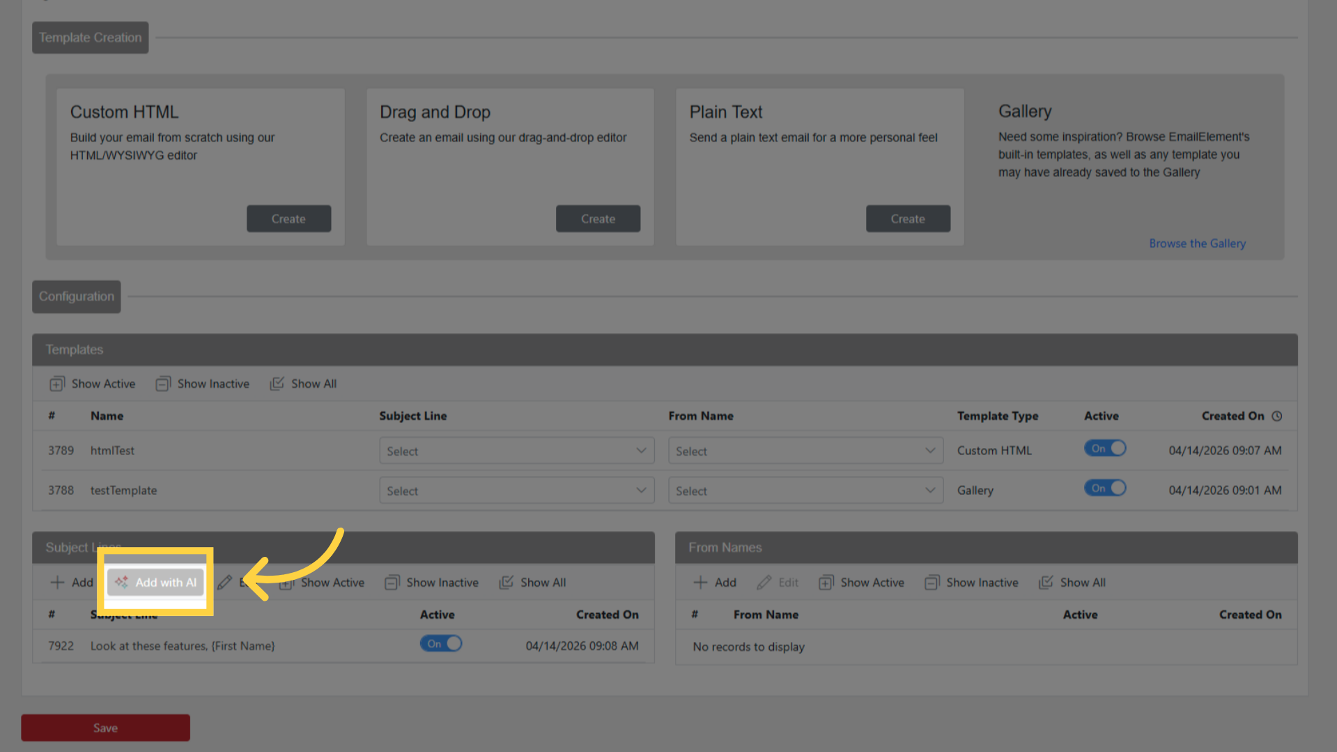 Add Subject Lines with AI