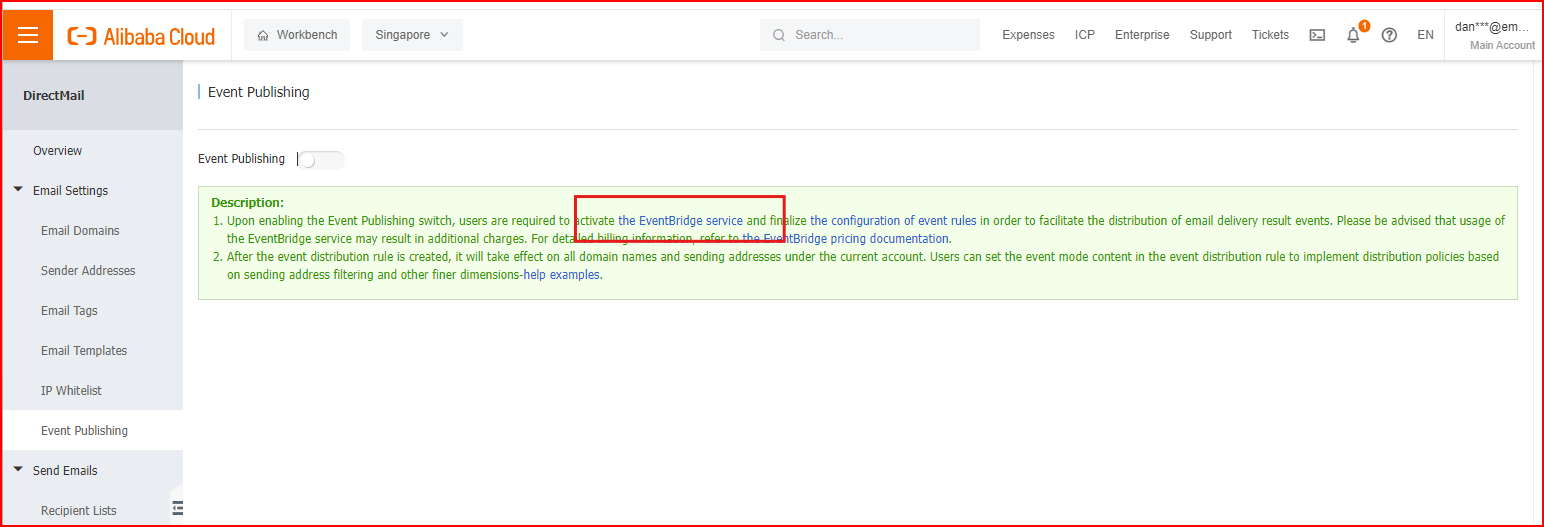 Enable Event Publishing