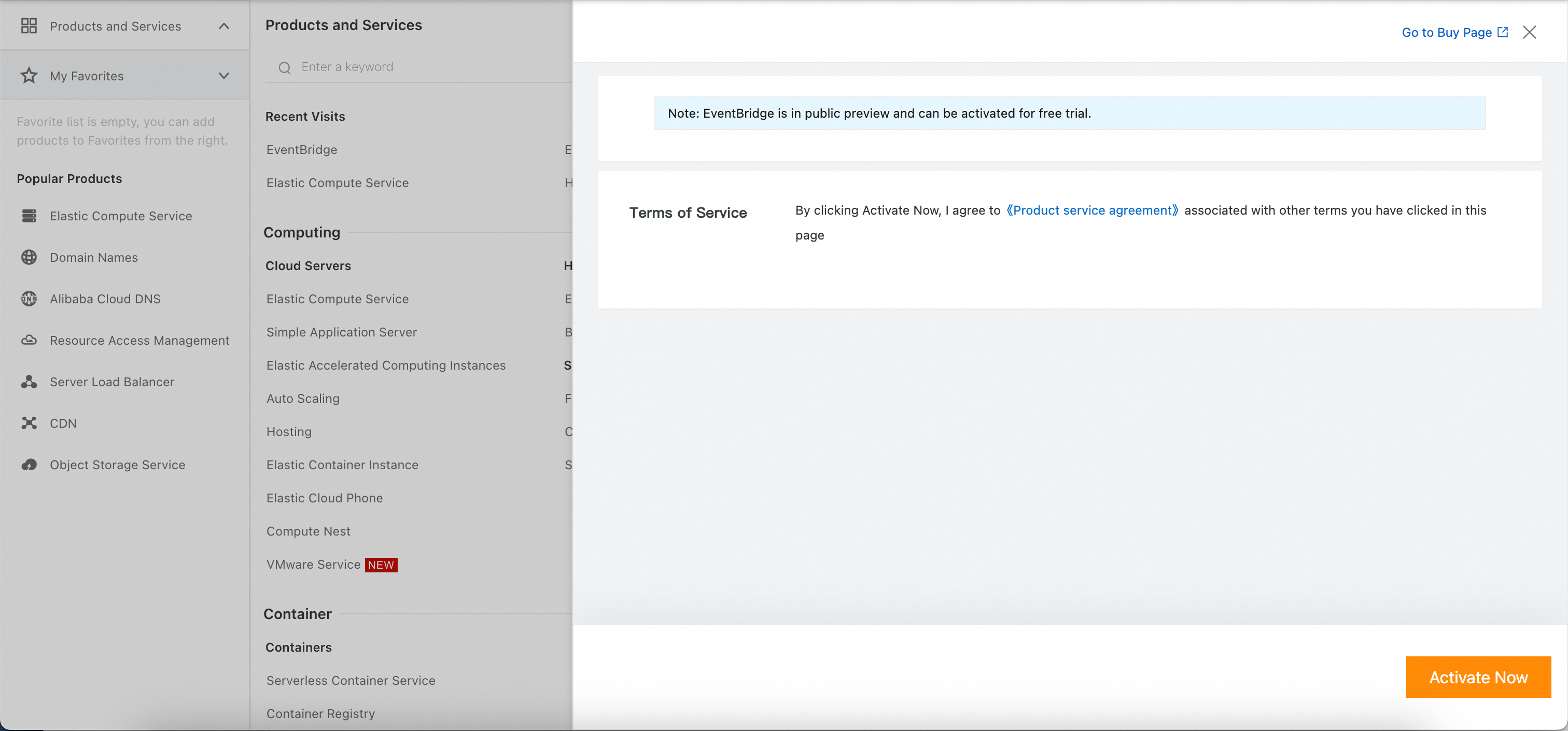 Enable EventBridge