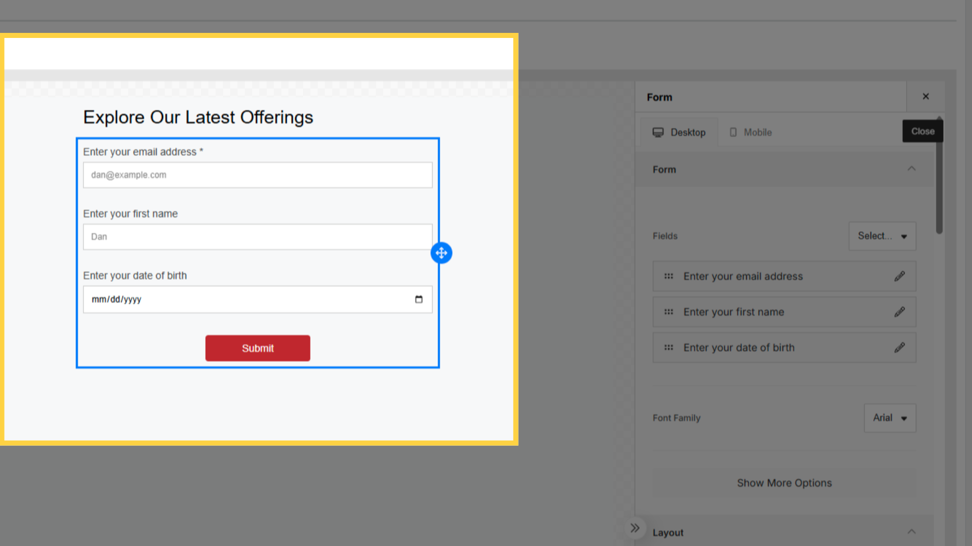 Default Form