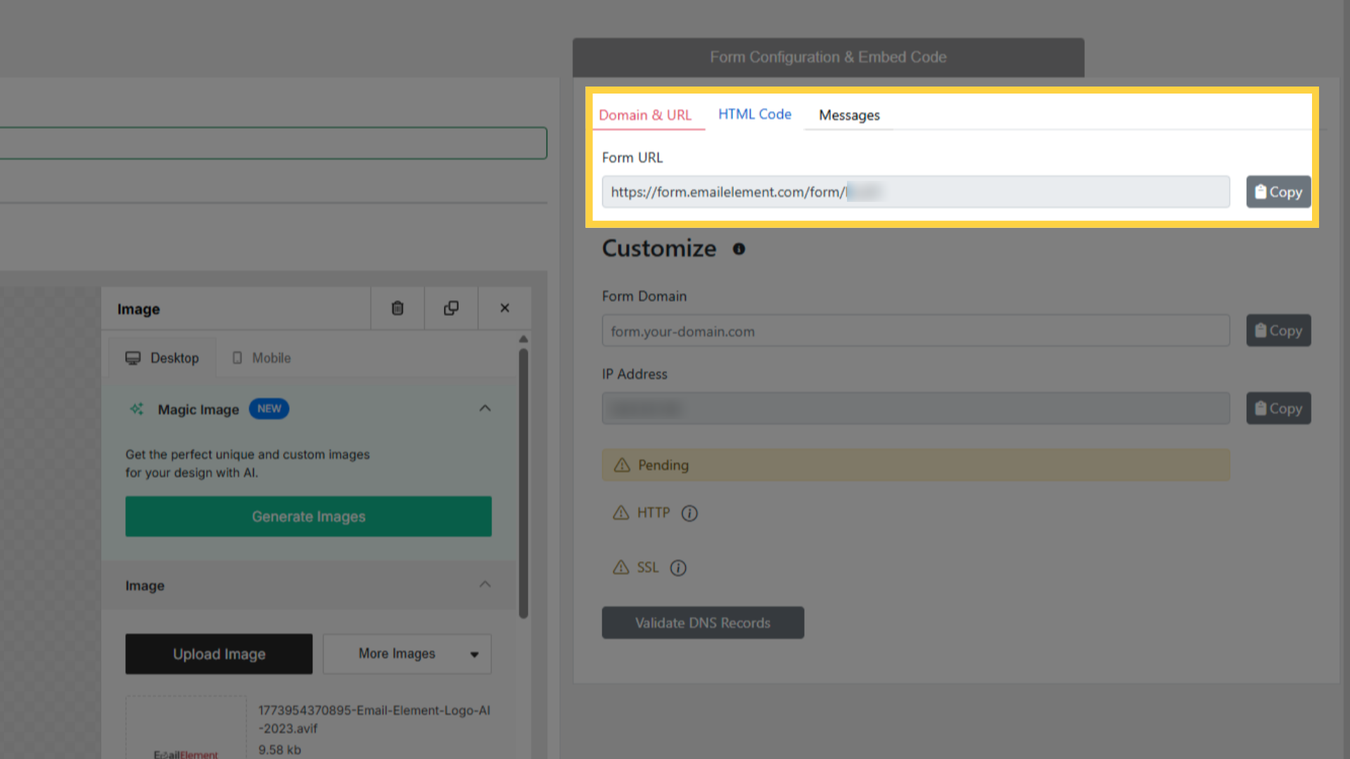 Embed Popup Form
