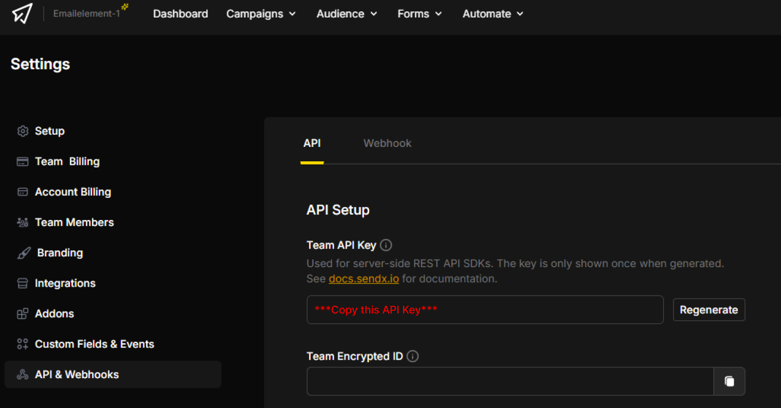 Get API Key
