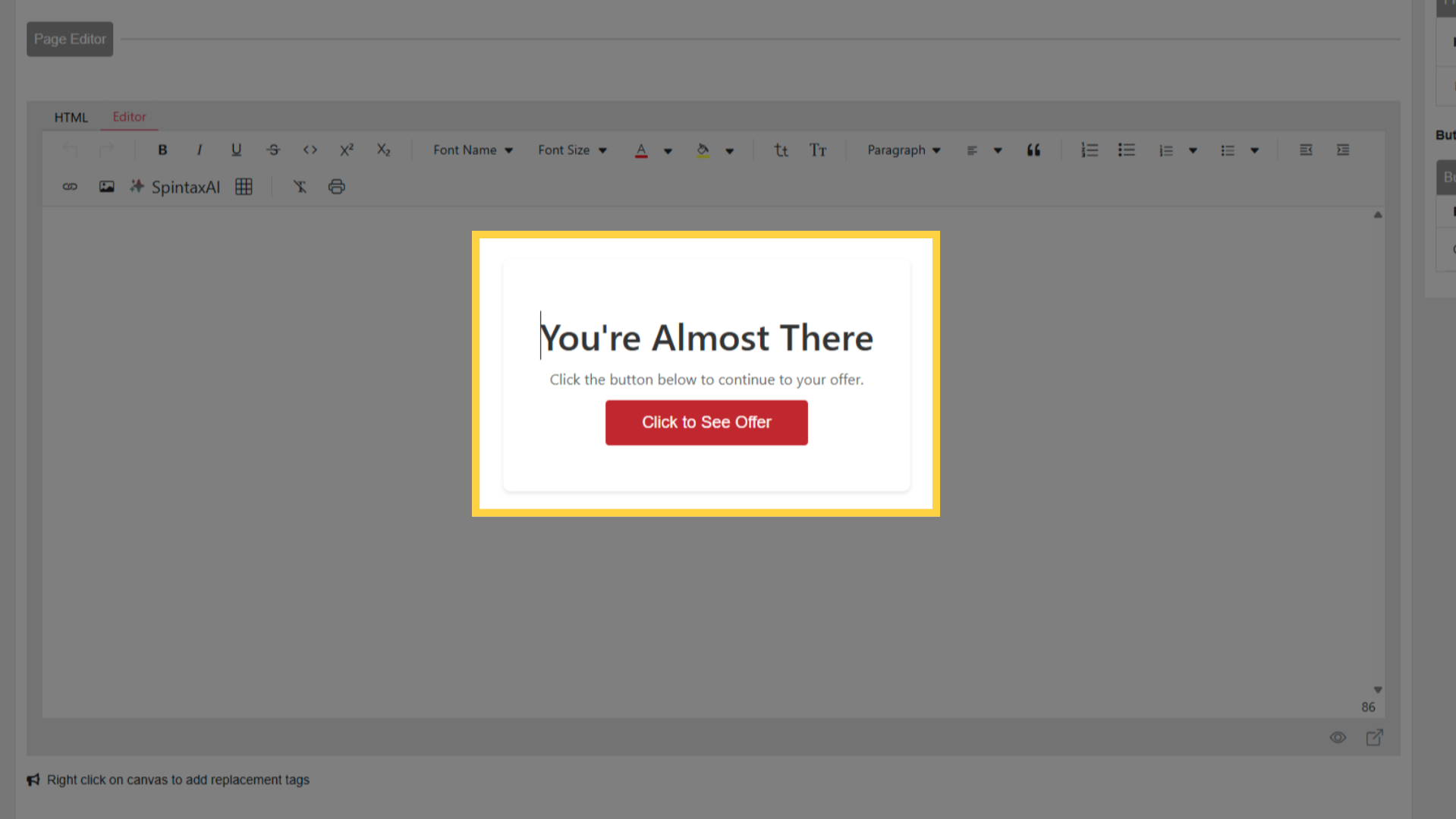 Default Jump Page Template