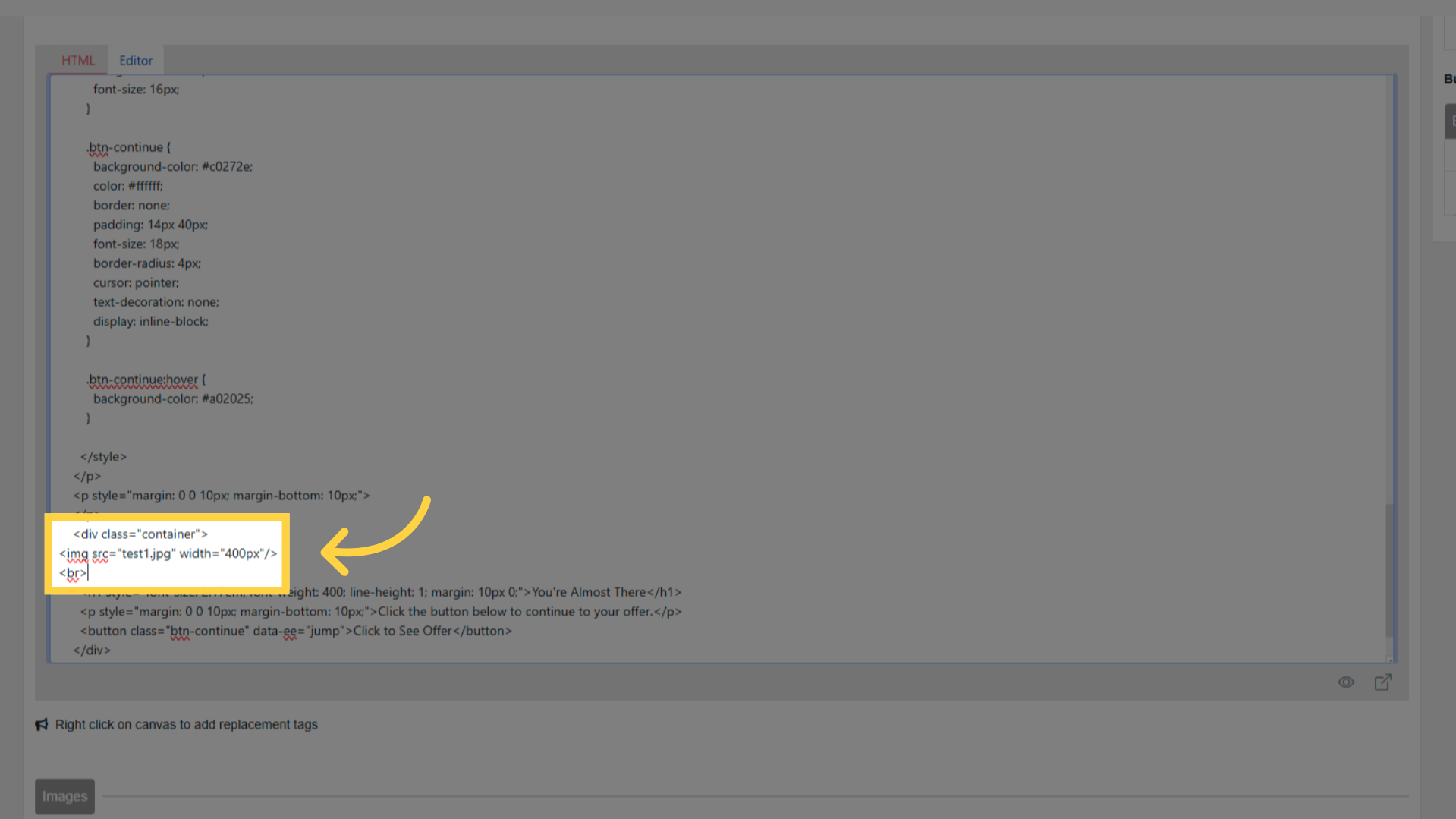 Add Image Tag