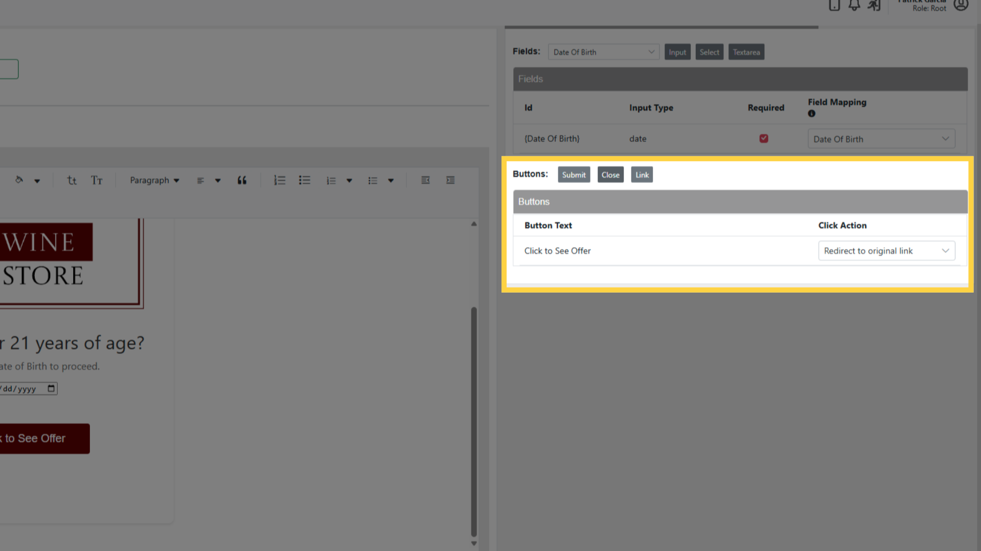 Add HTML Button