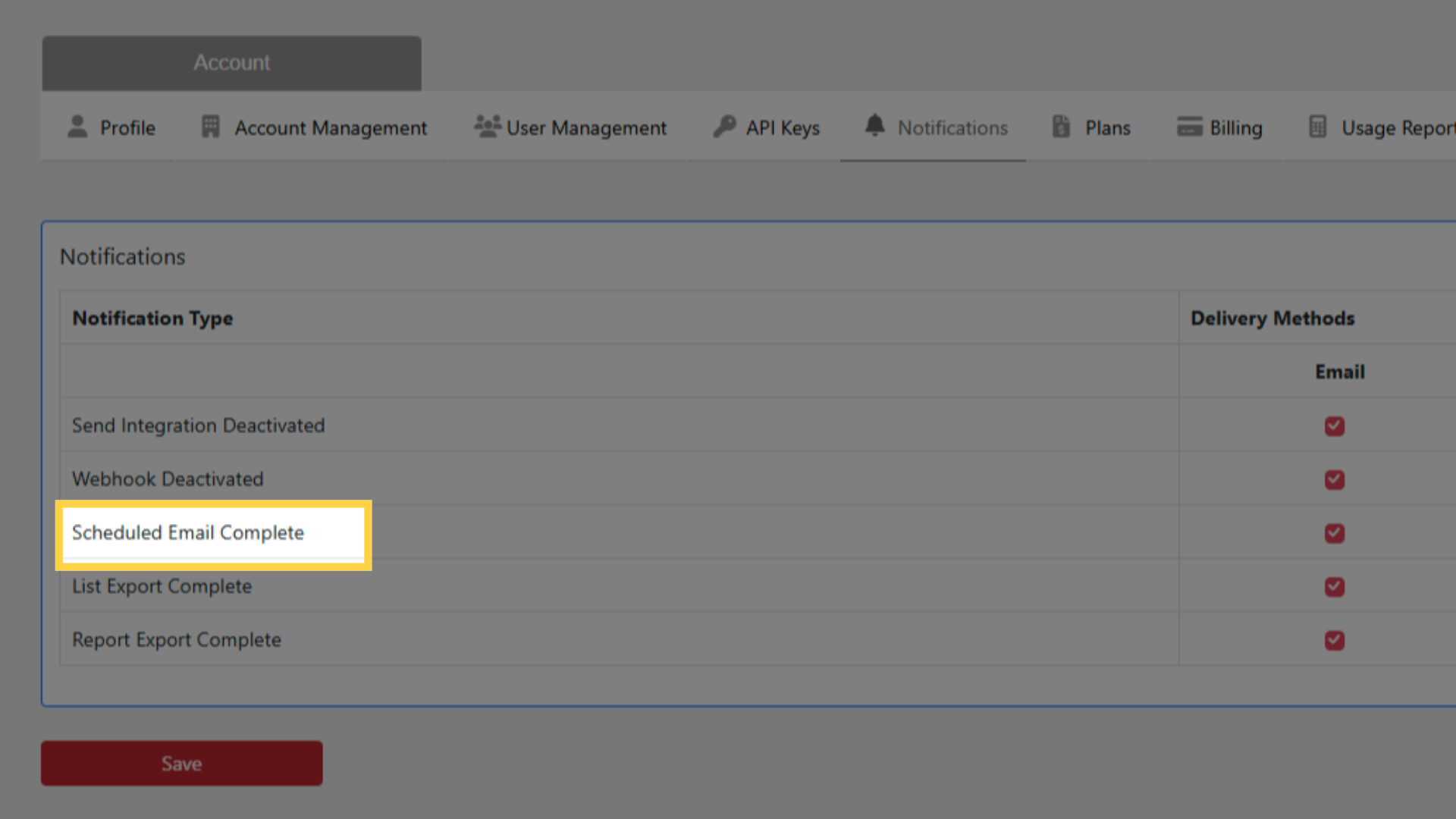 Supported Notifications 3