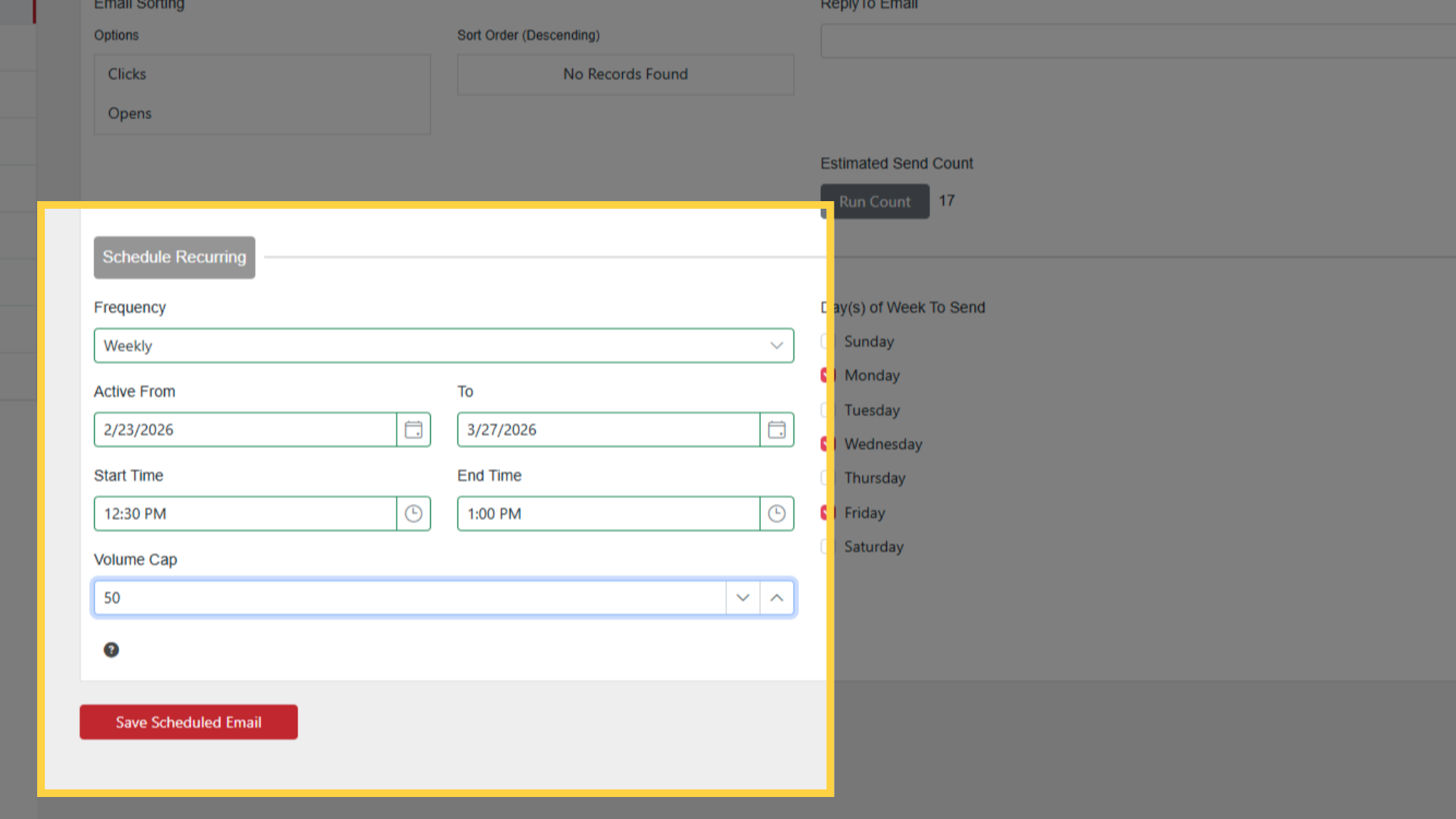 Finish Recurring Setup