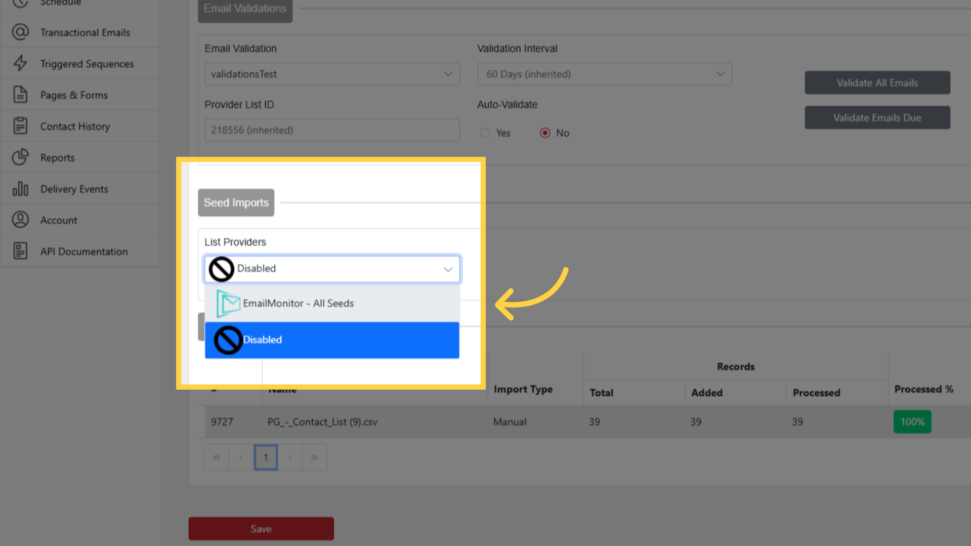 Select EmailMonitor