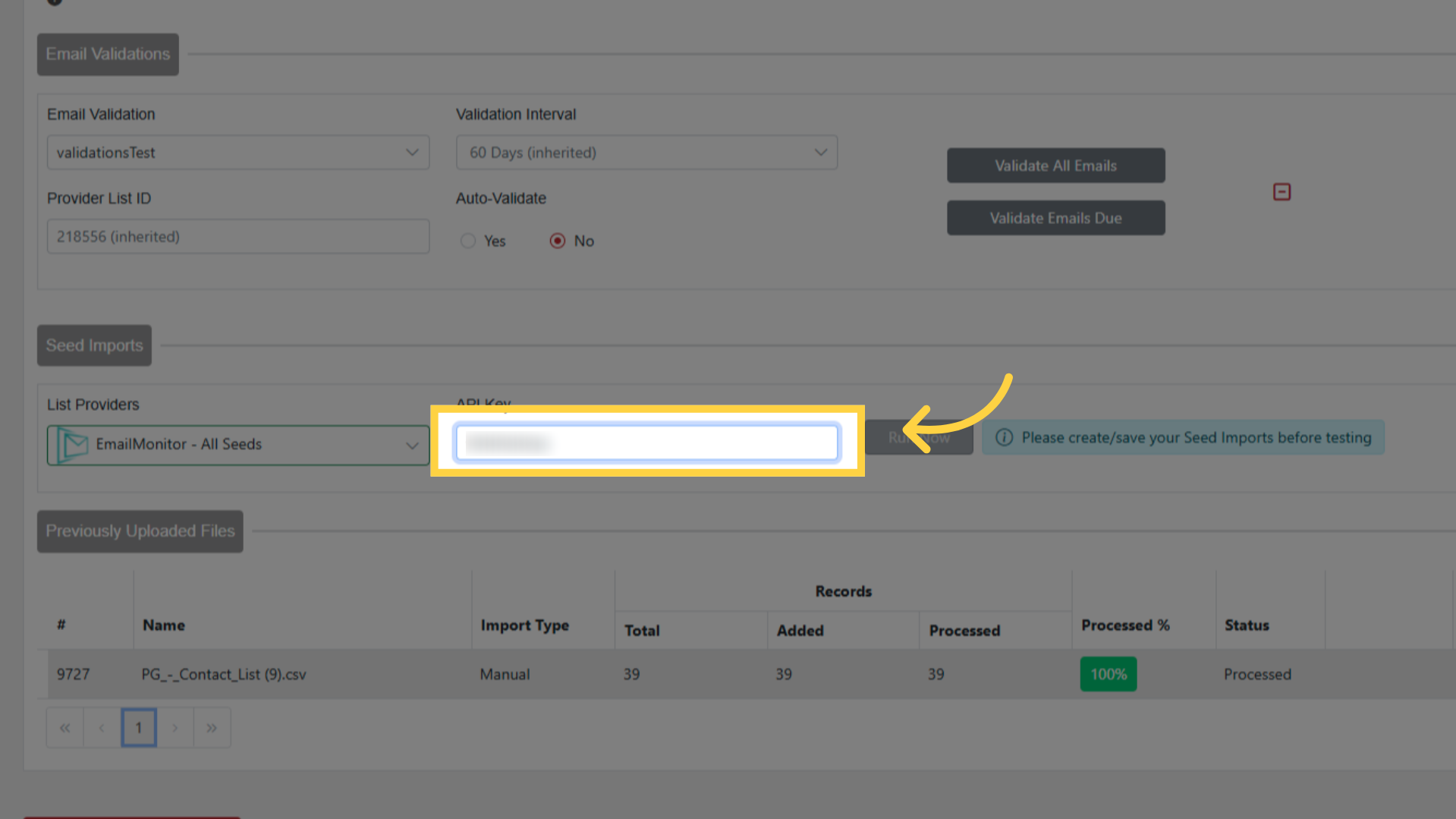 Add Your API Key