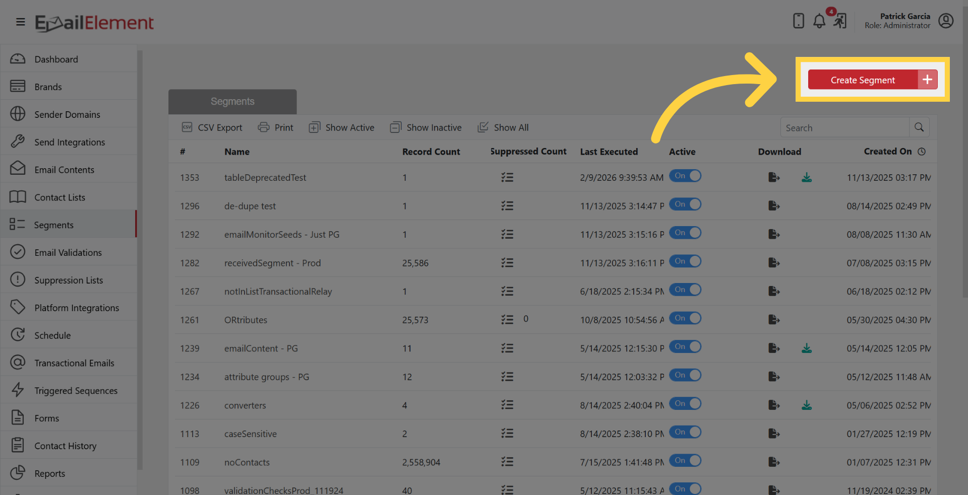 Create Segment
