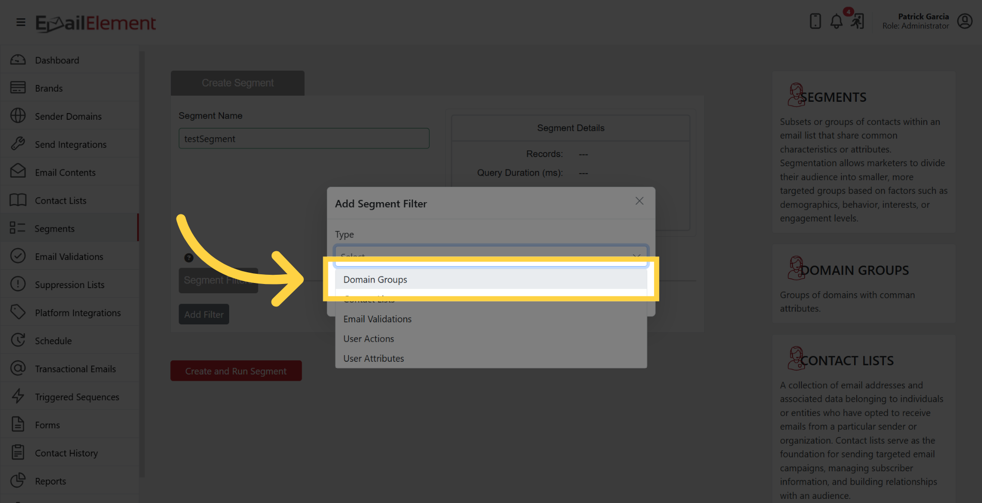 Domain Groups Filter