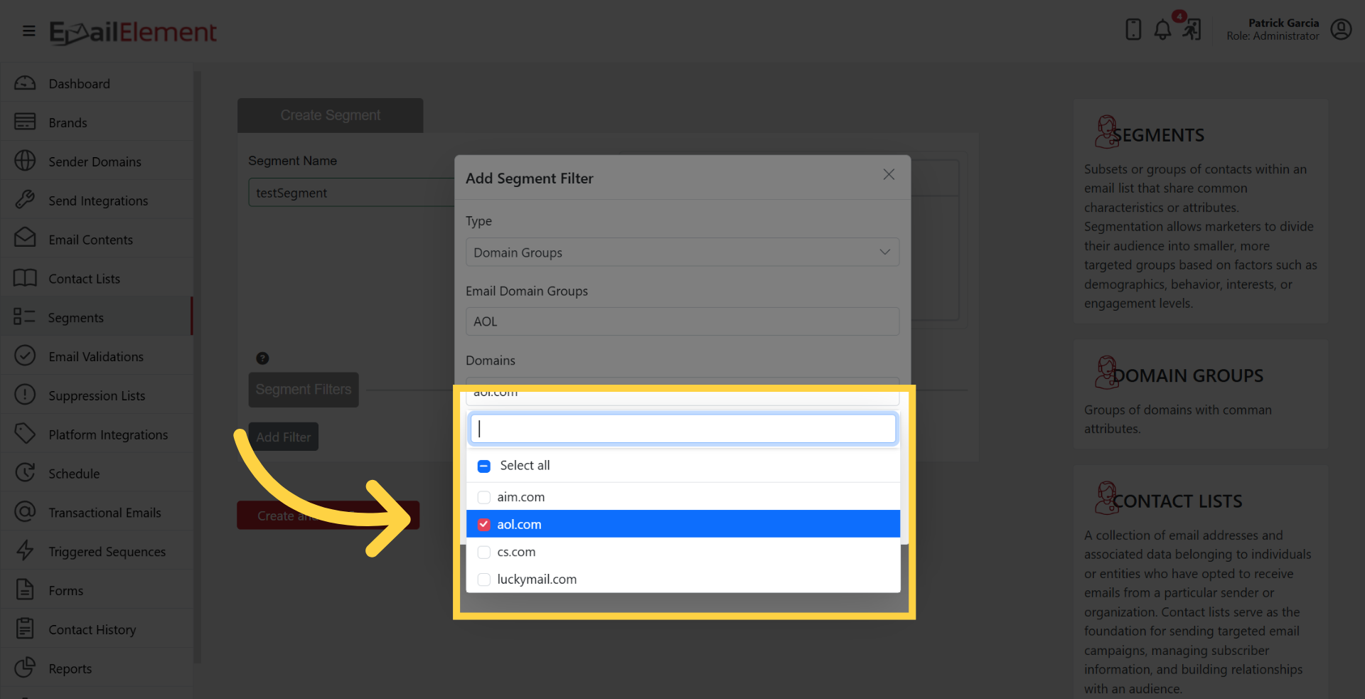 Choose Specific TLD