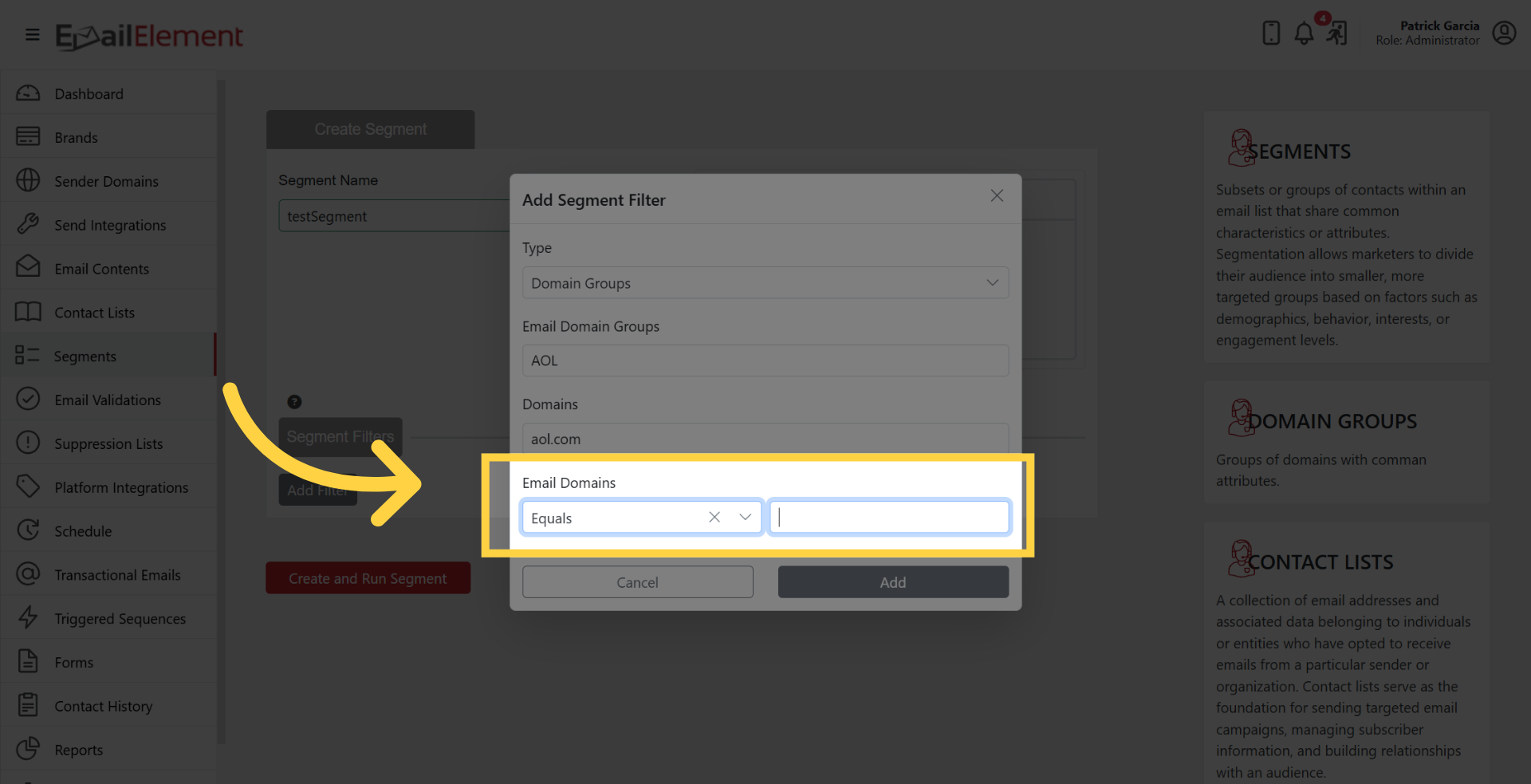 Match Domain String