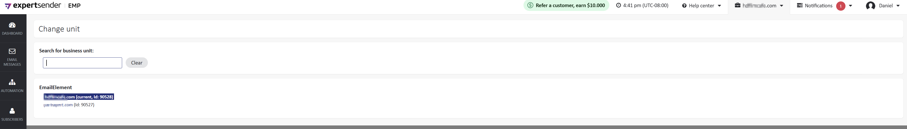 Select Domain