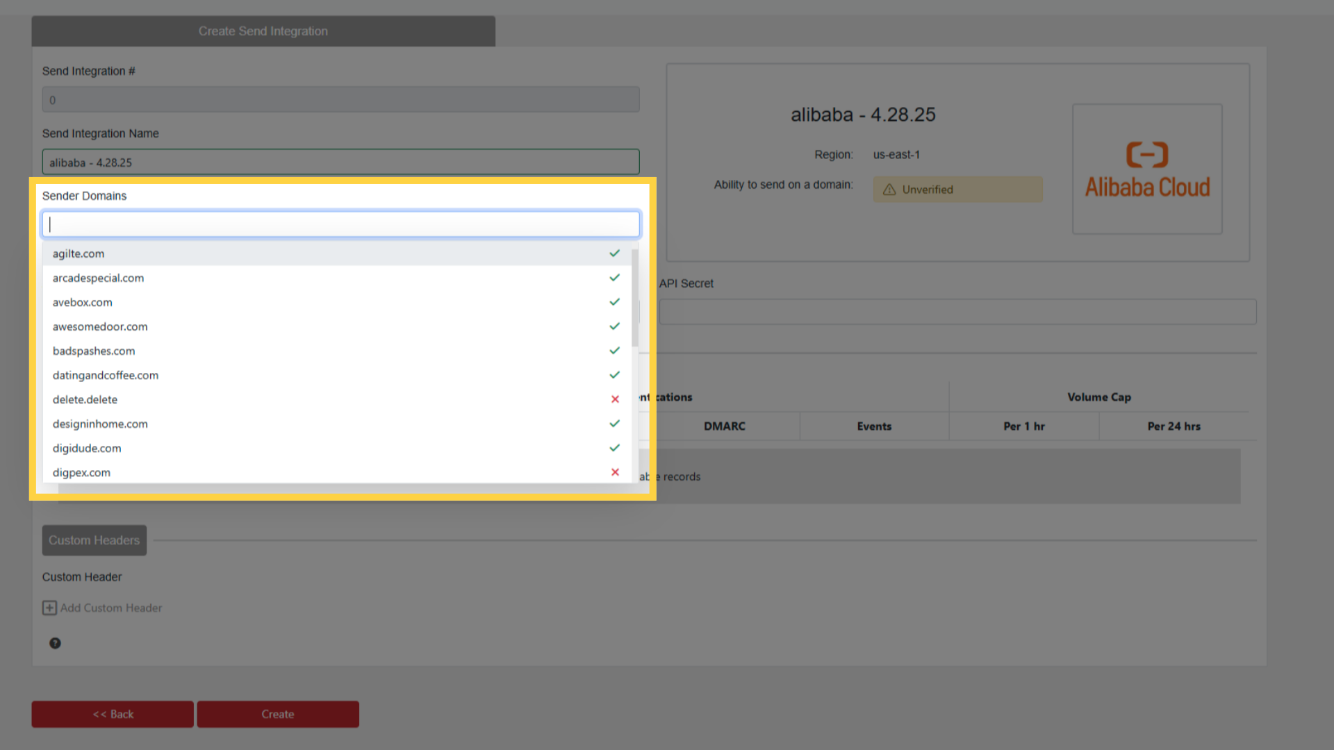 Select Domain(s)