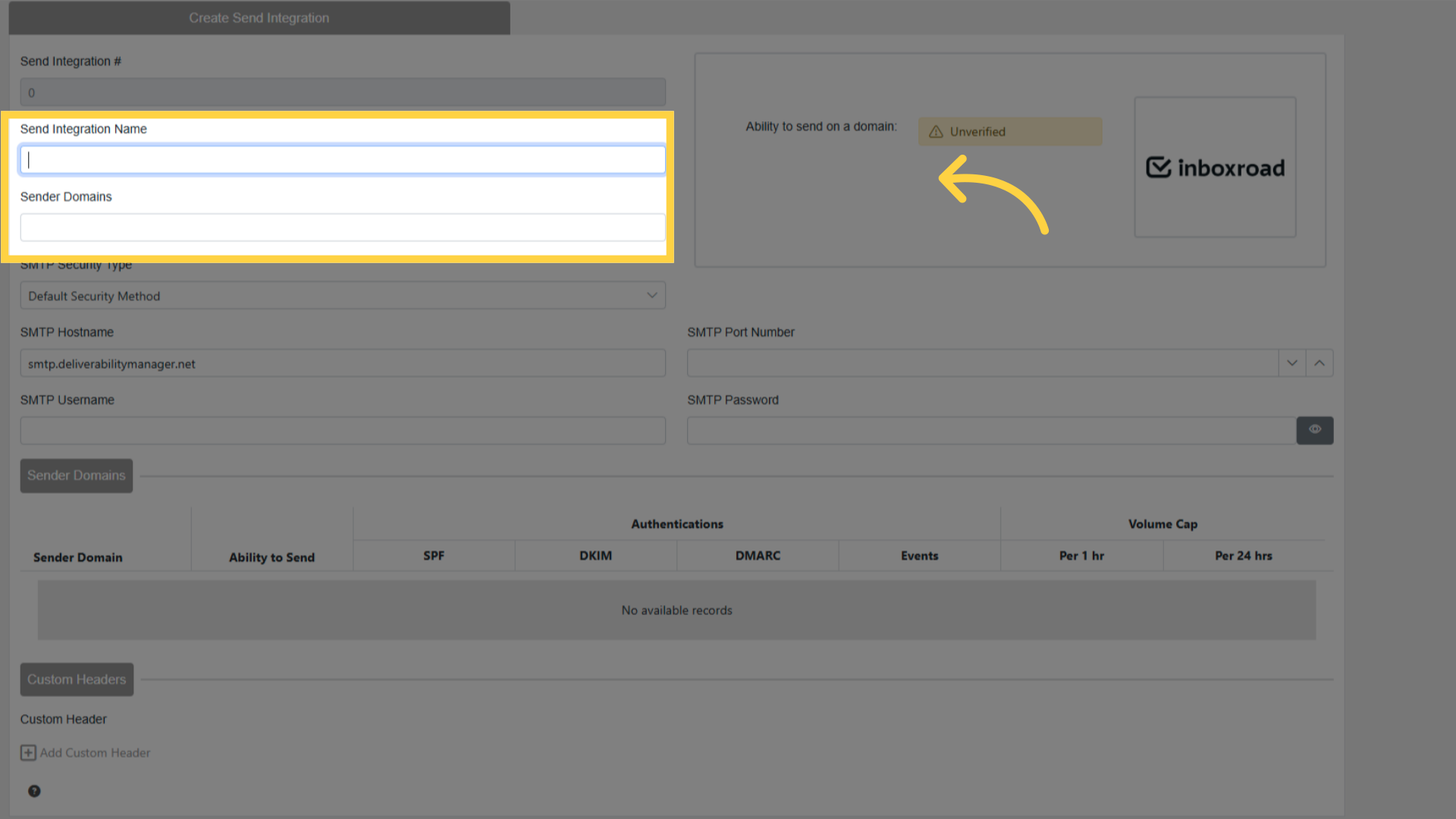 Enter Name and Choose Domains