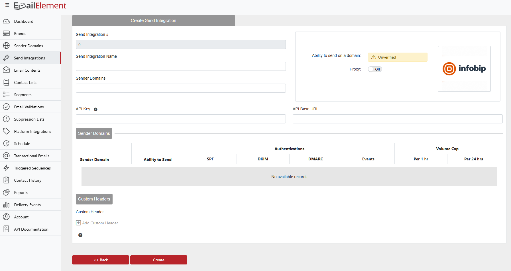 Setup Your Integration In EmailElement