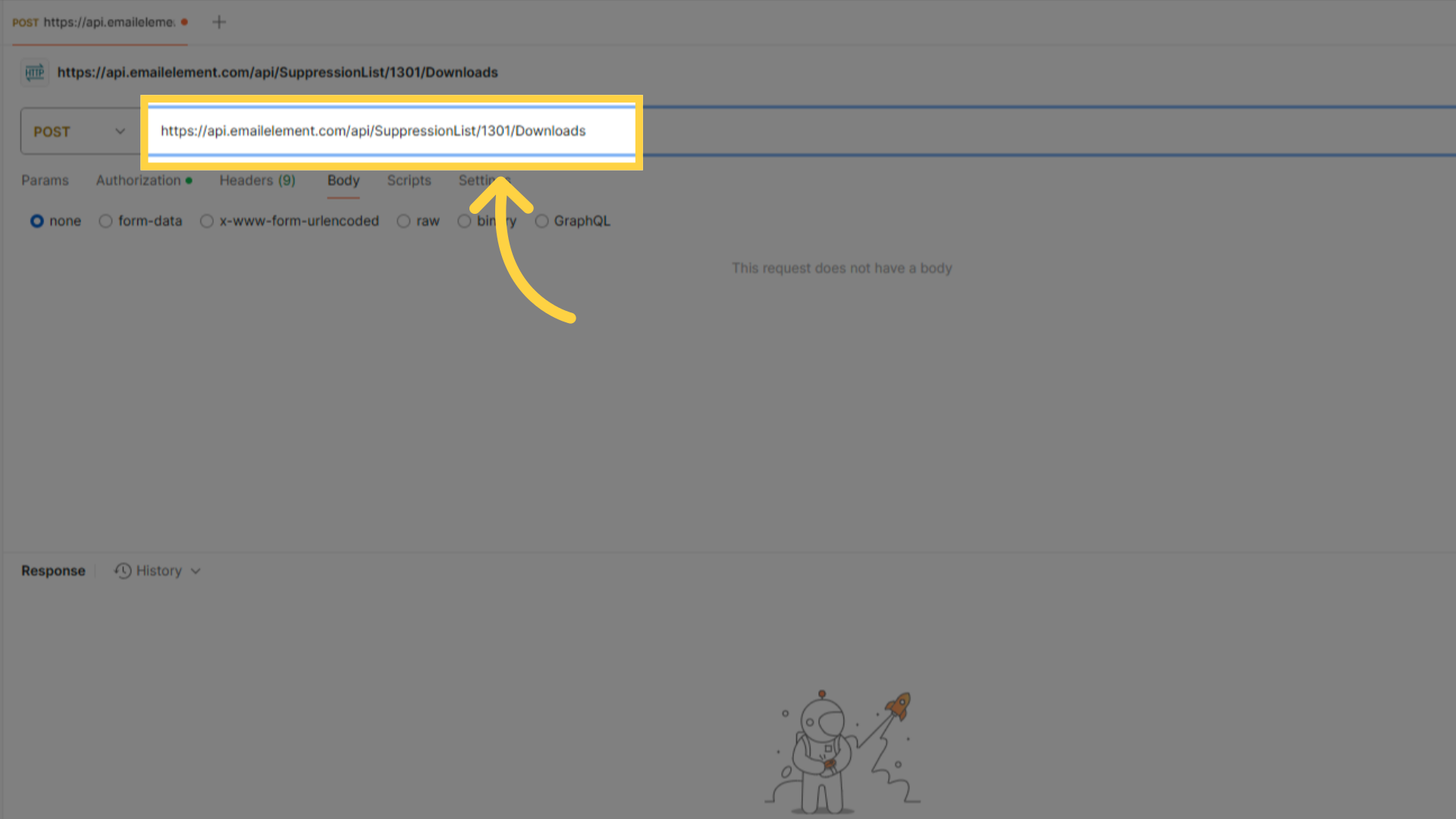 Add 'POST Download' URL
