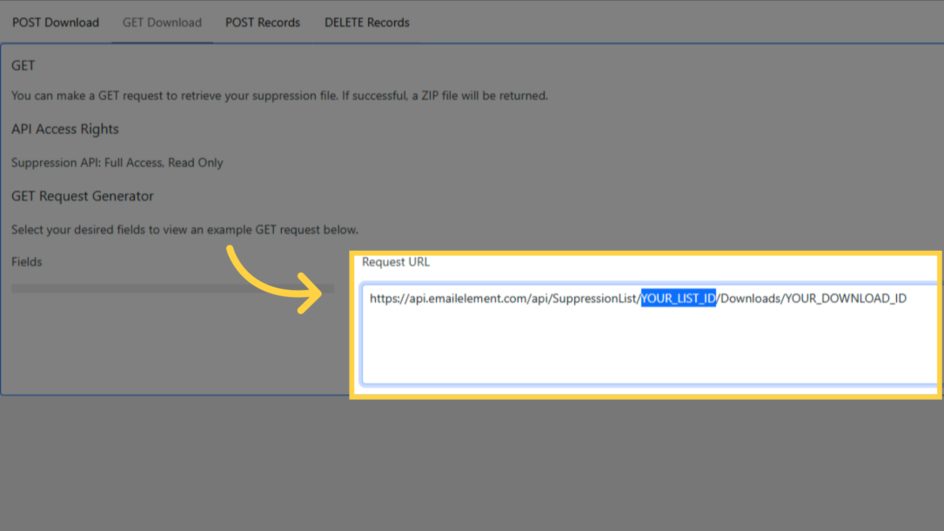 'GET Download' Request URL