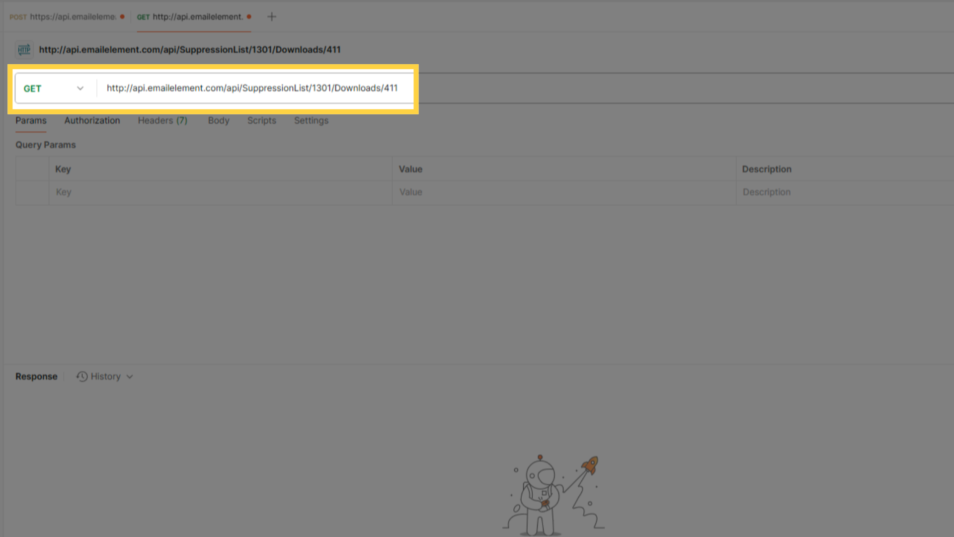 Start 'GET Download' Request
