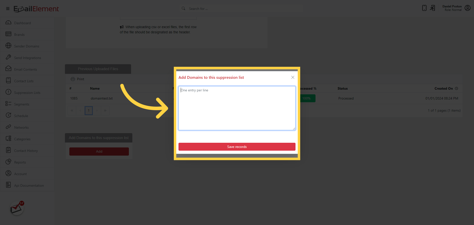 Add Popup