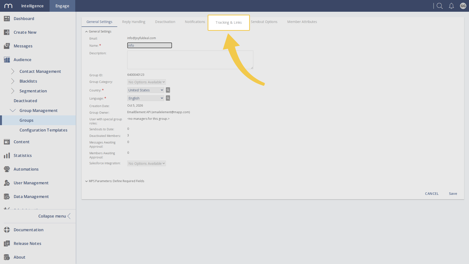 Switch Off Mapp Engage Tracking