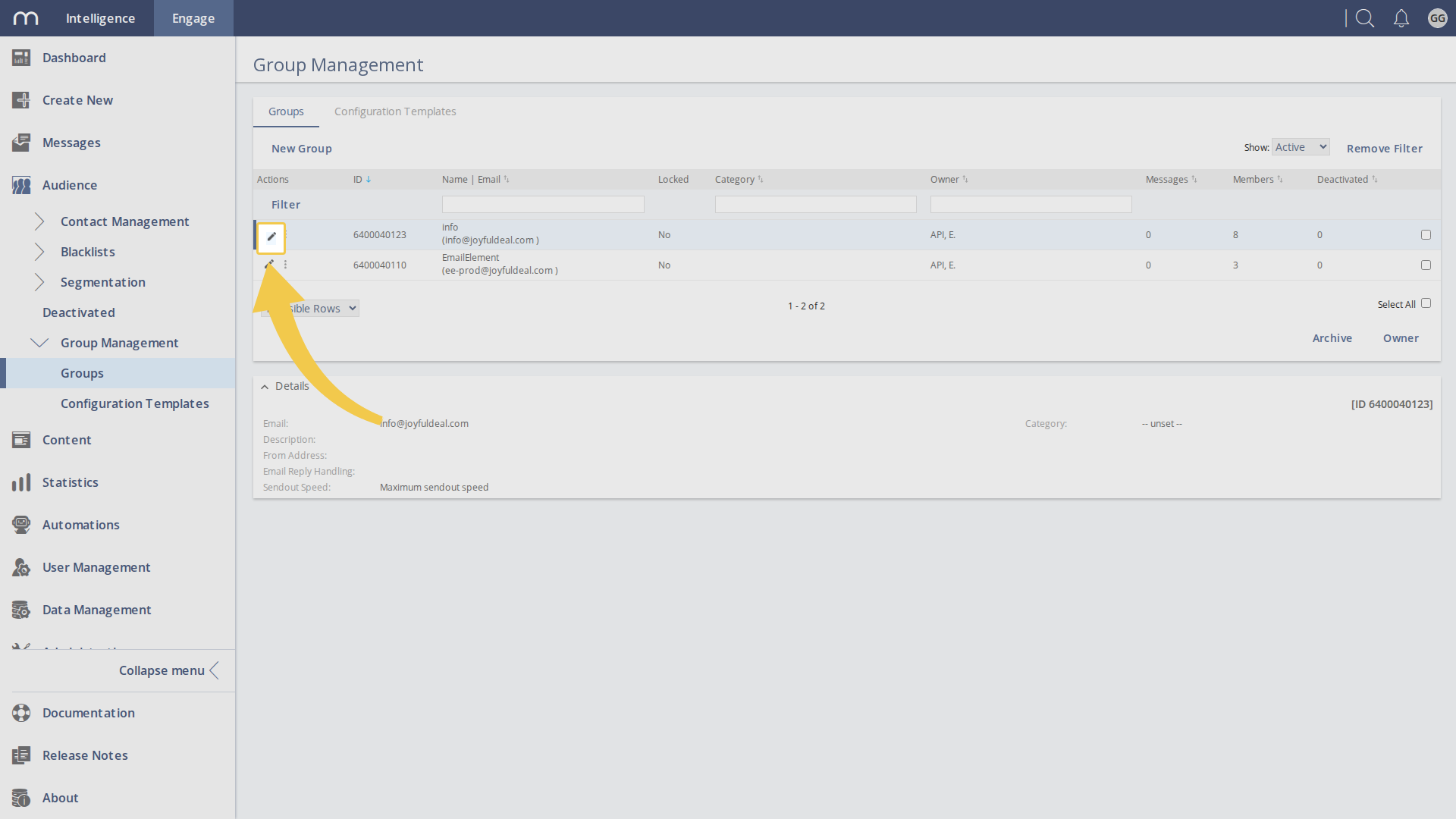 Switch On Transactional Sending