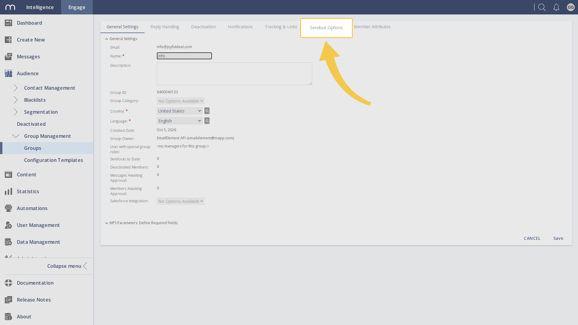 Switch On Transactional Sending