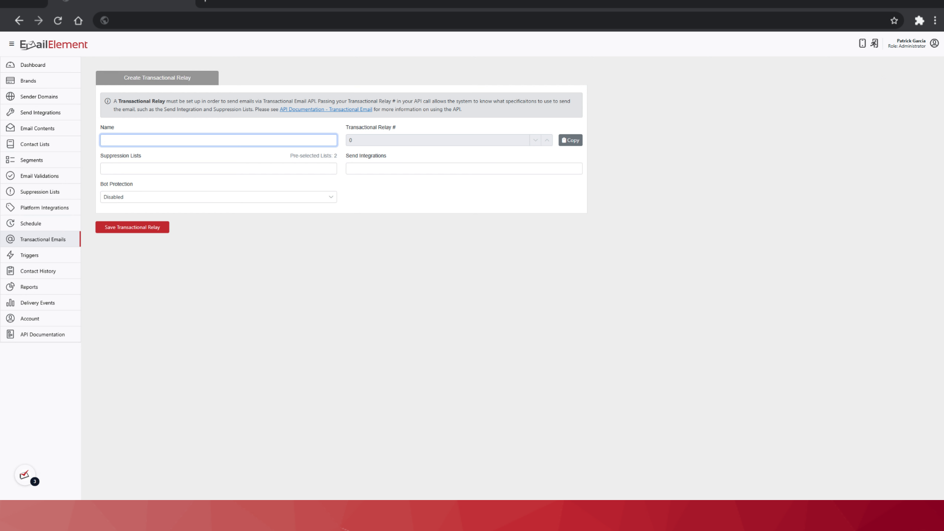 Fill Transactional Relay Form 1