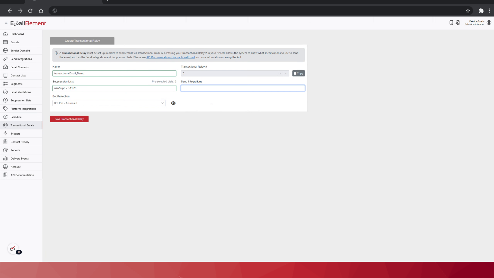 Fill Transactional Relay Form 2