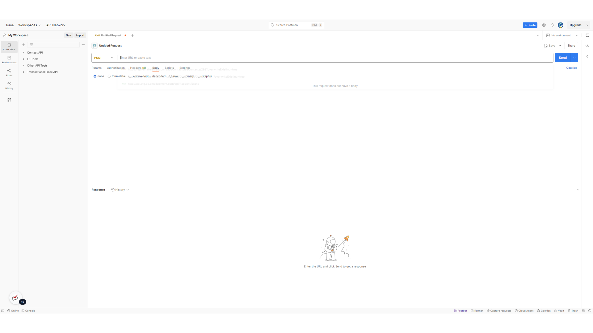 Navigate to Postman