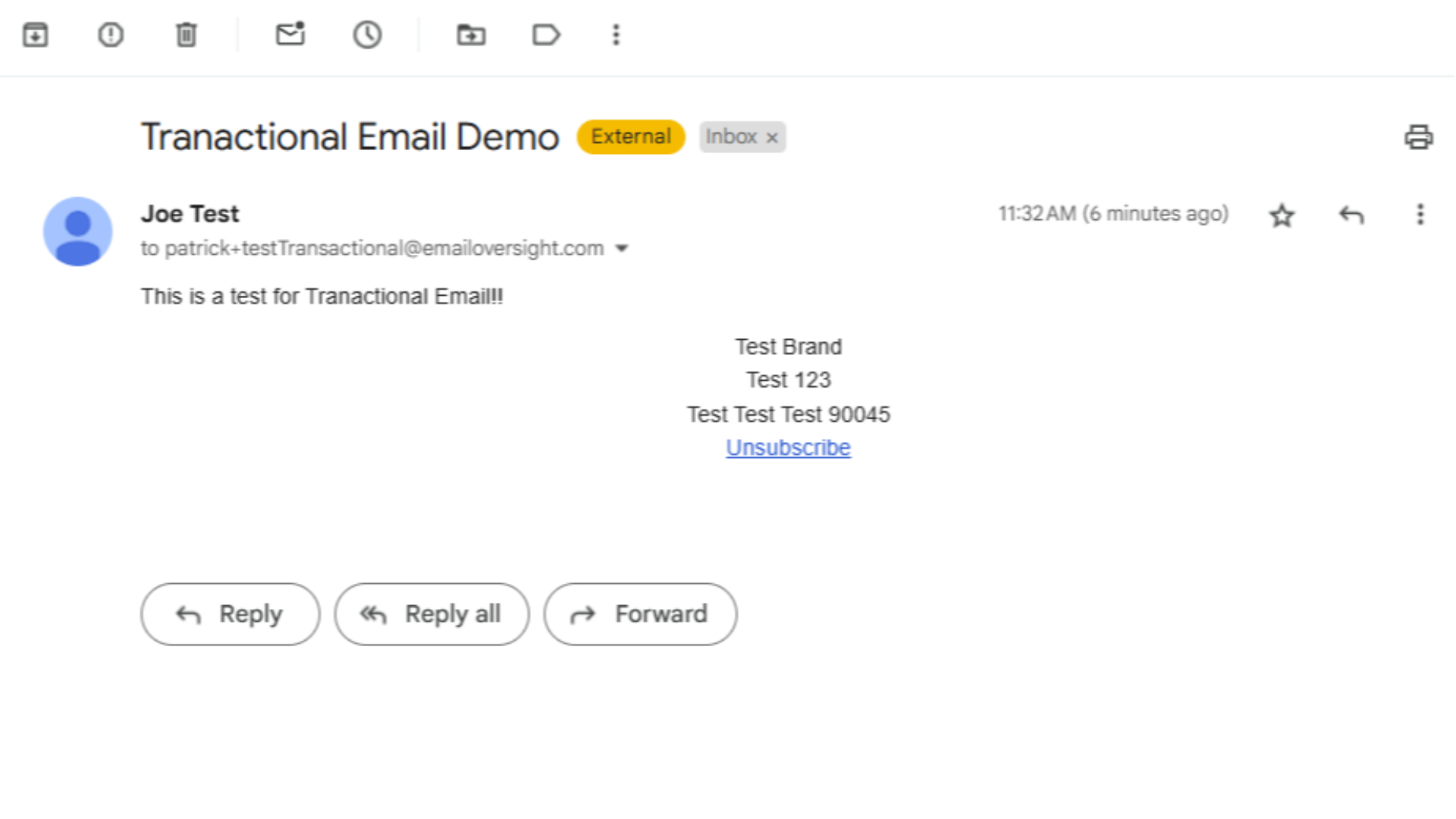 Email Received