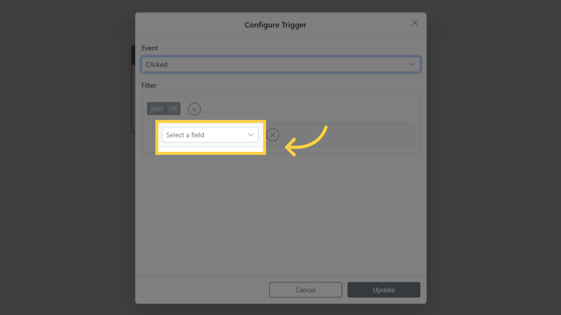 Trigger Action Filter