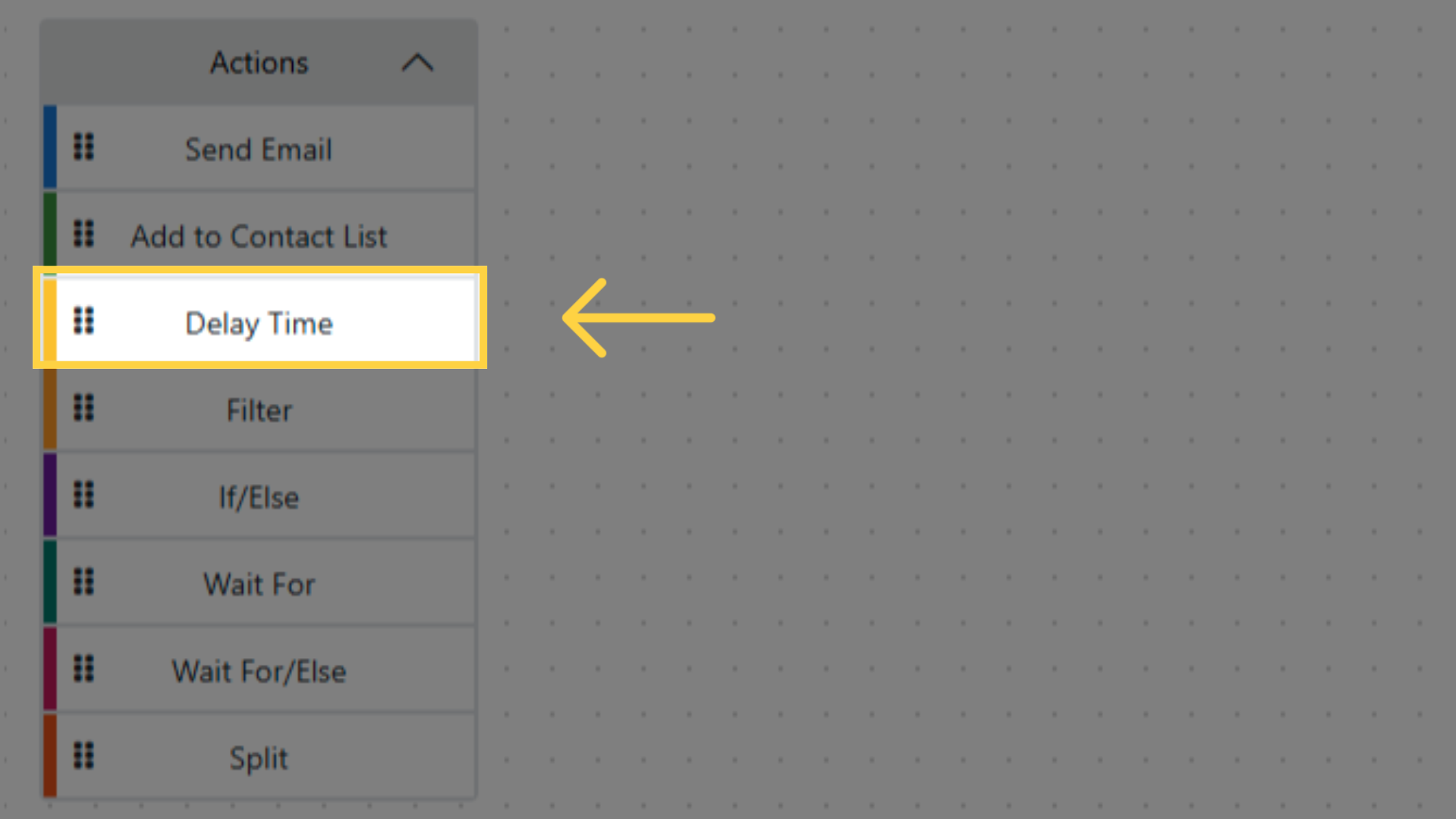 Available Actions: Delay Time