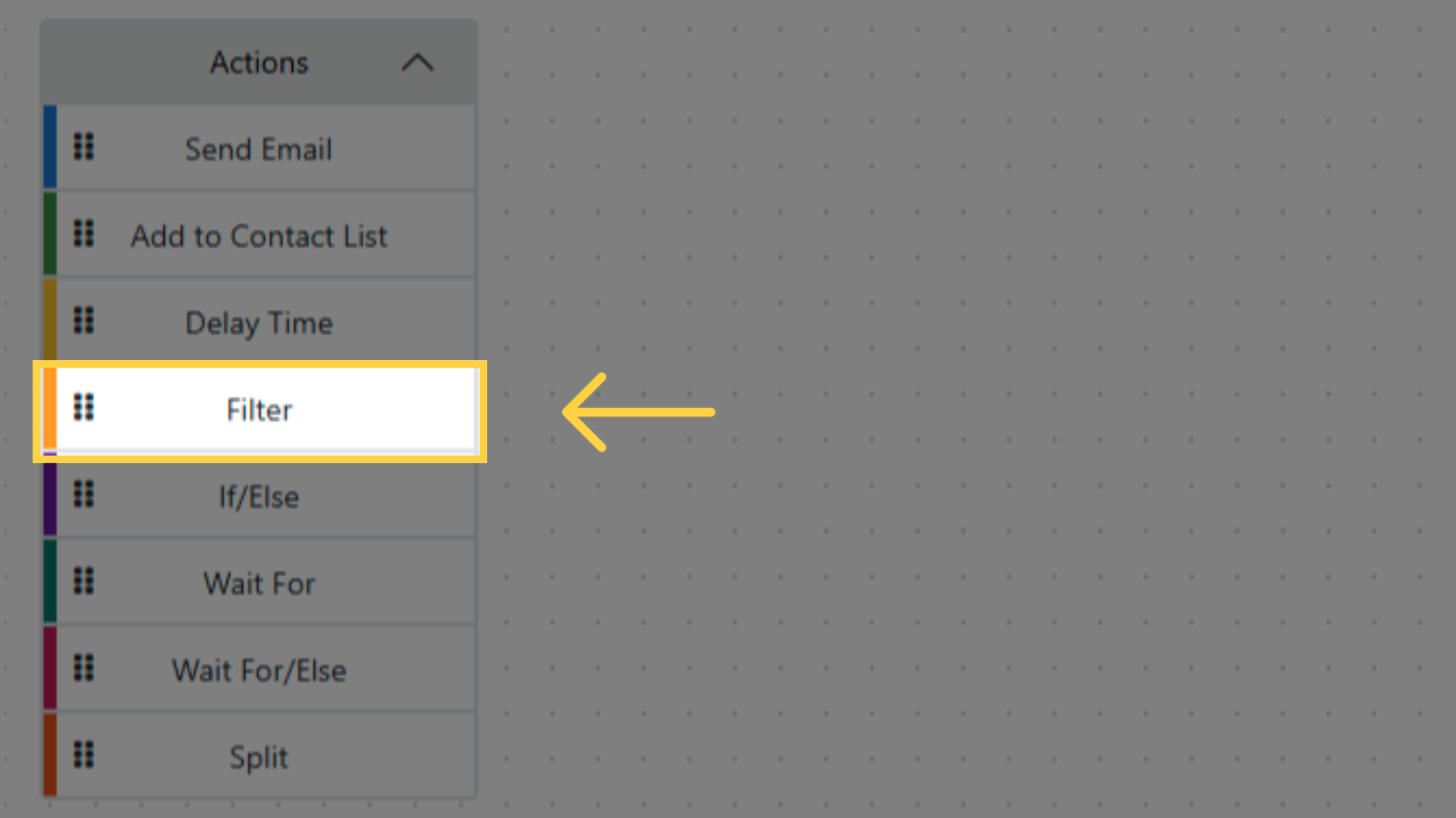 Available Actions: Filter