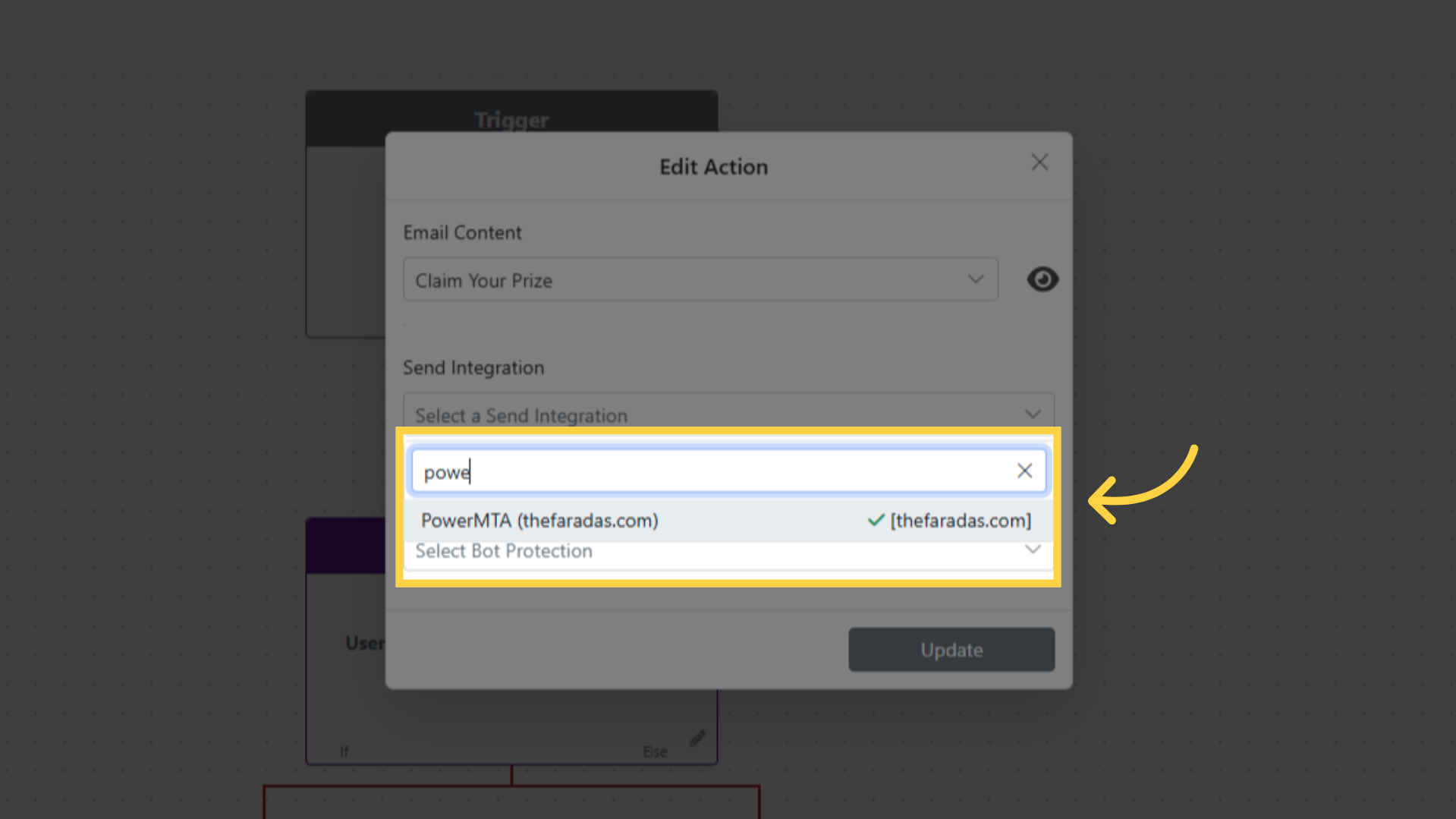 Select A Send Integration