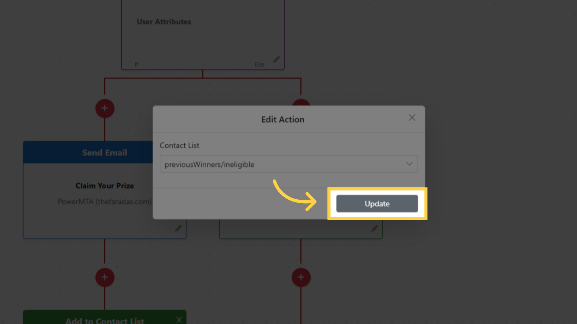 Save 'Add To Contact List' Action