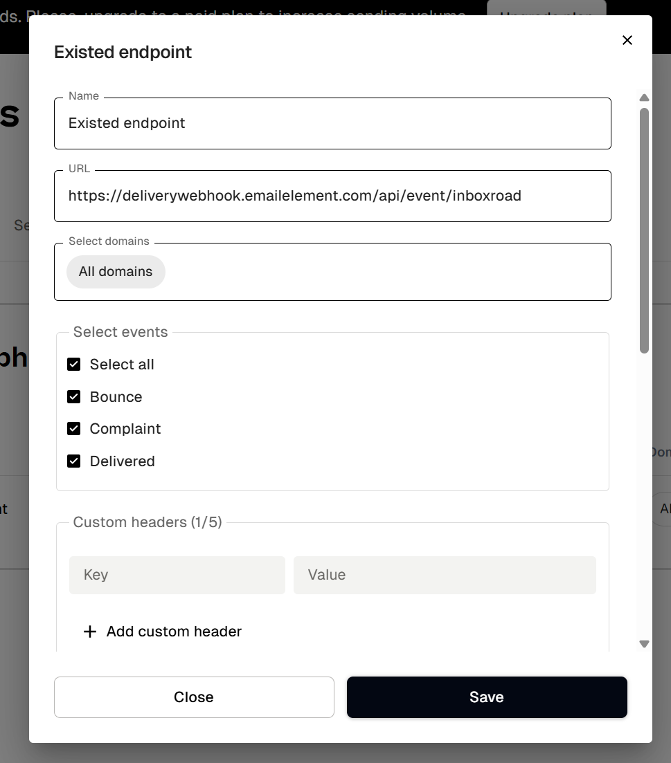 Webhook Setup